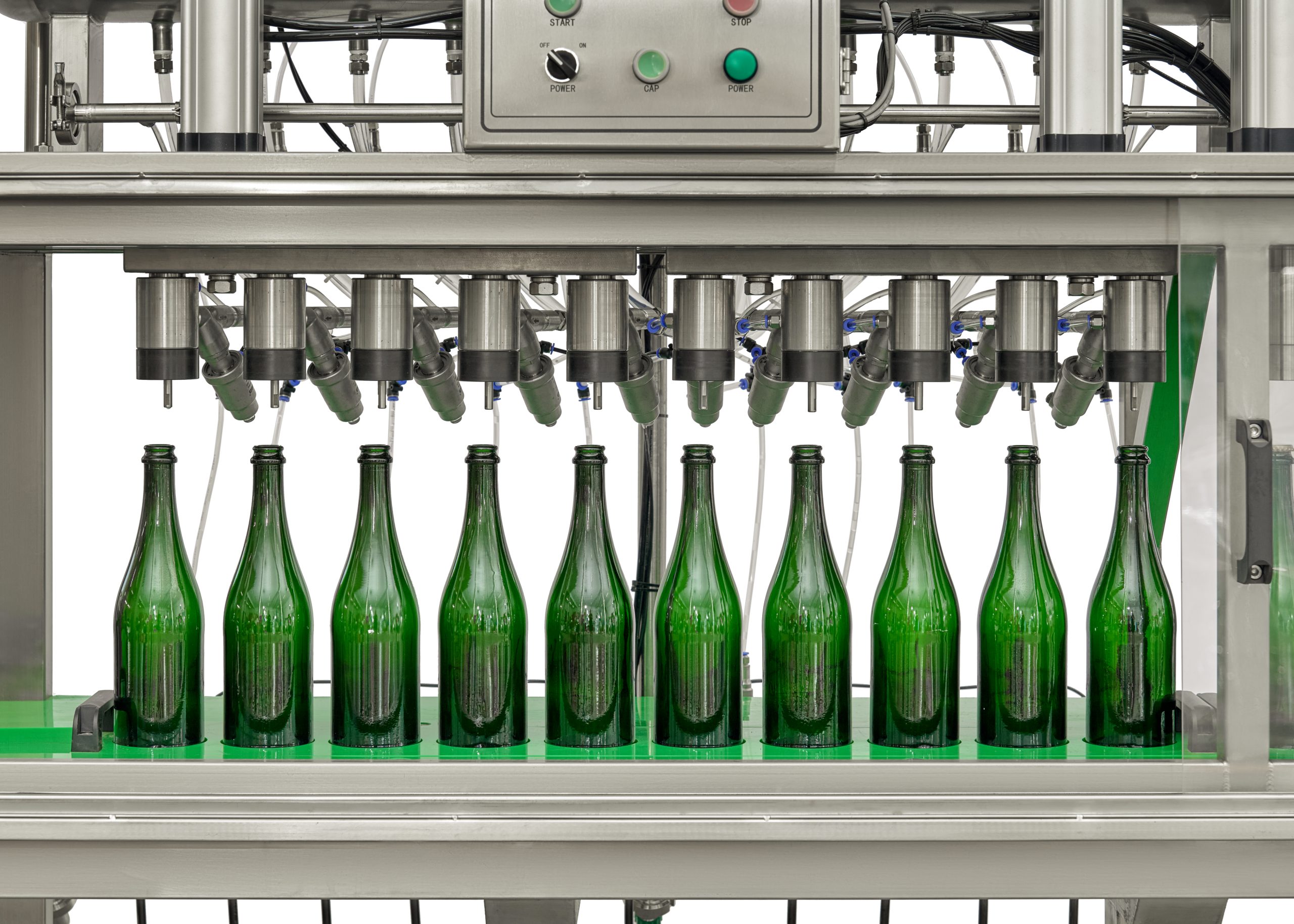 Semi-automatic 10 heads Isobaric filler with crown capper 7 | ProFruit Machinery