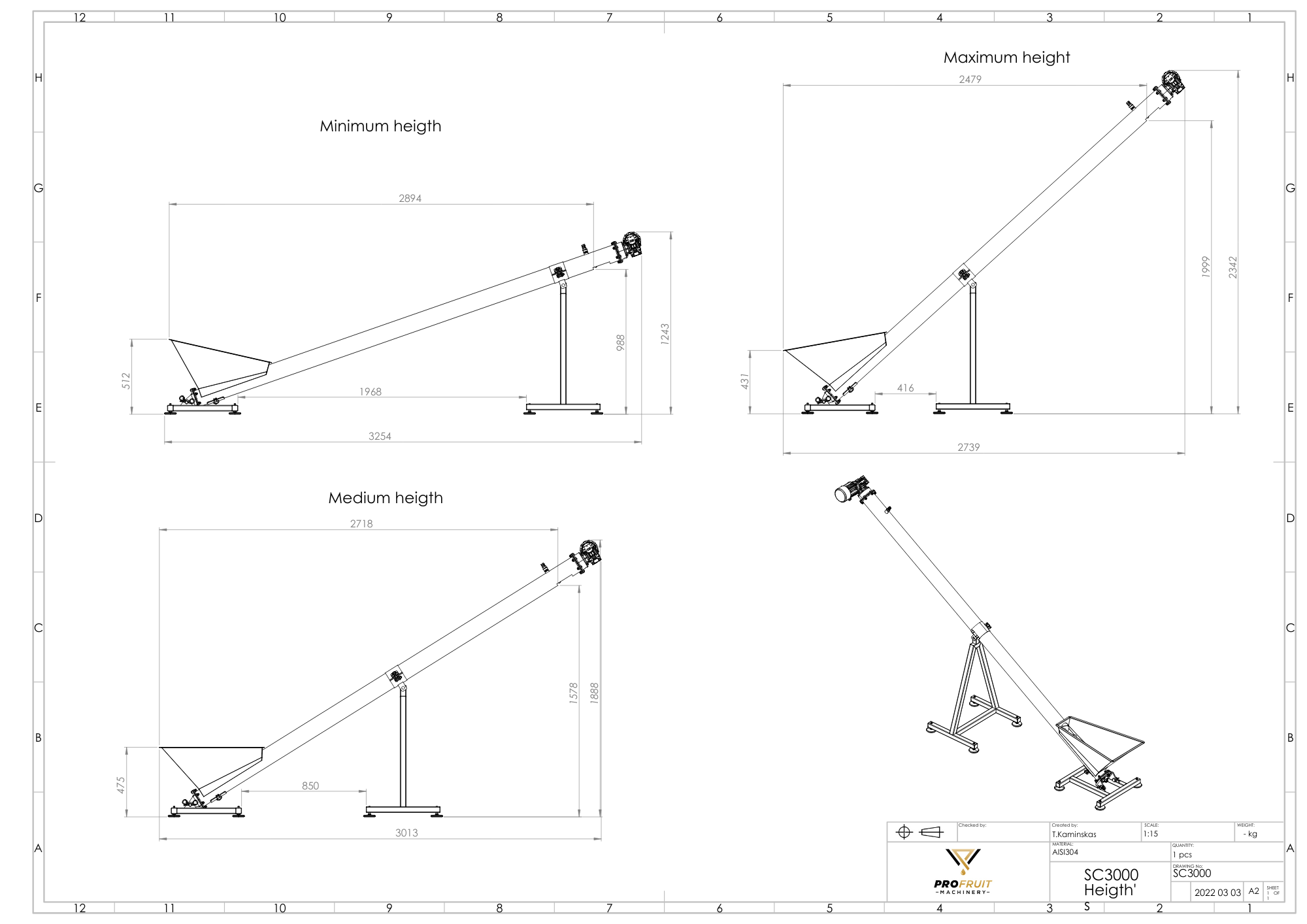 screw conveyor | ProFruit Machinery