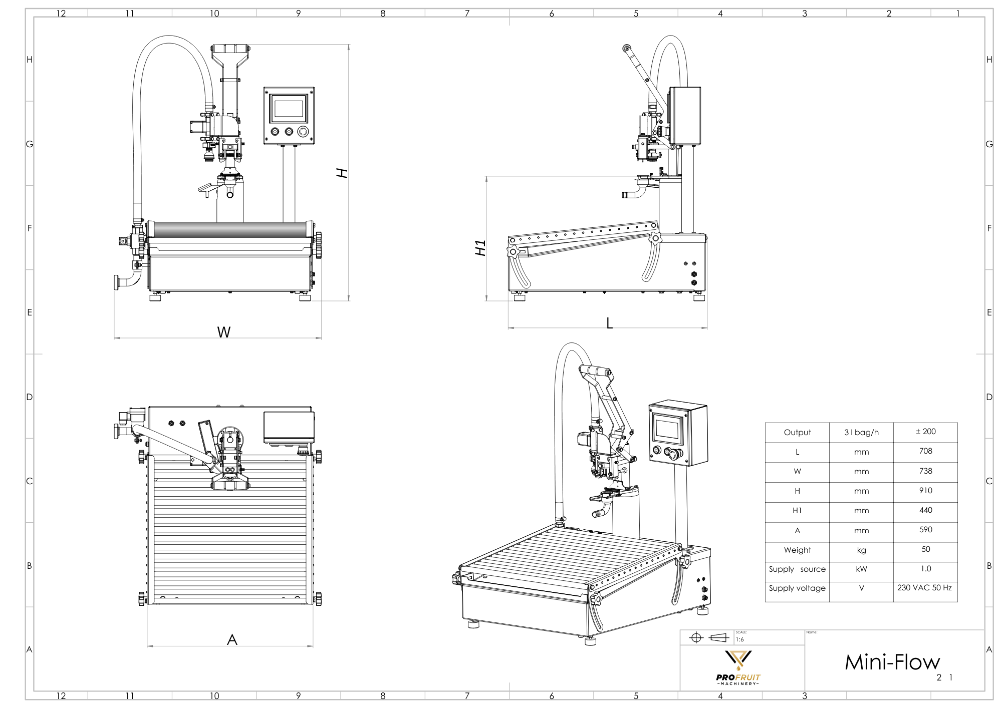 bib filling miniflow | ProFruit Machinery