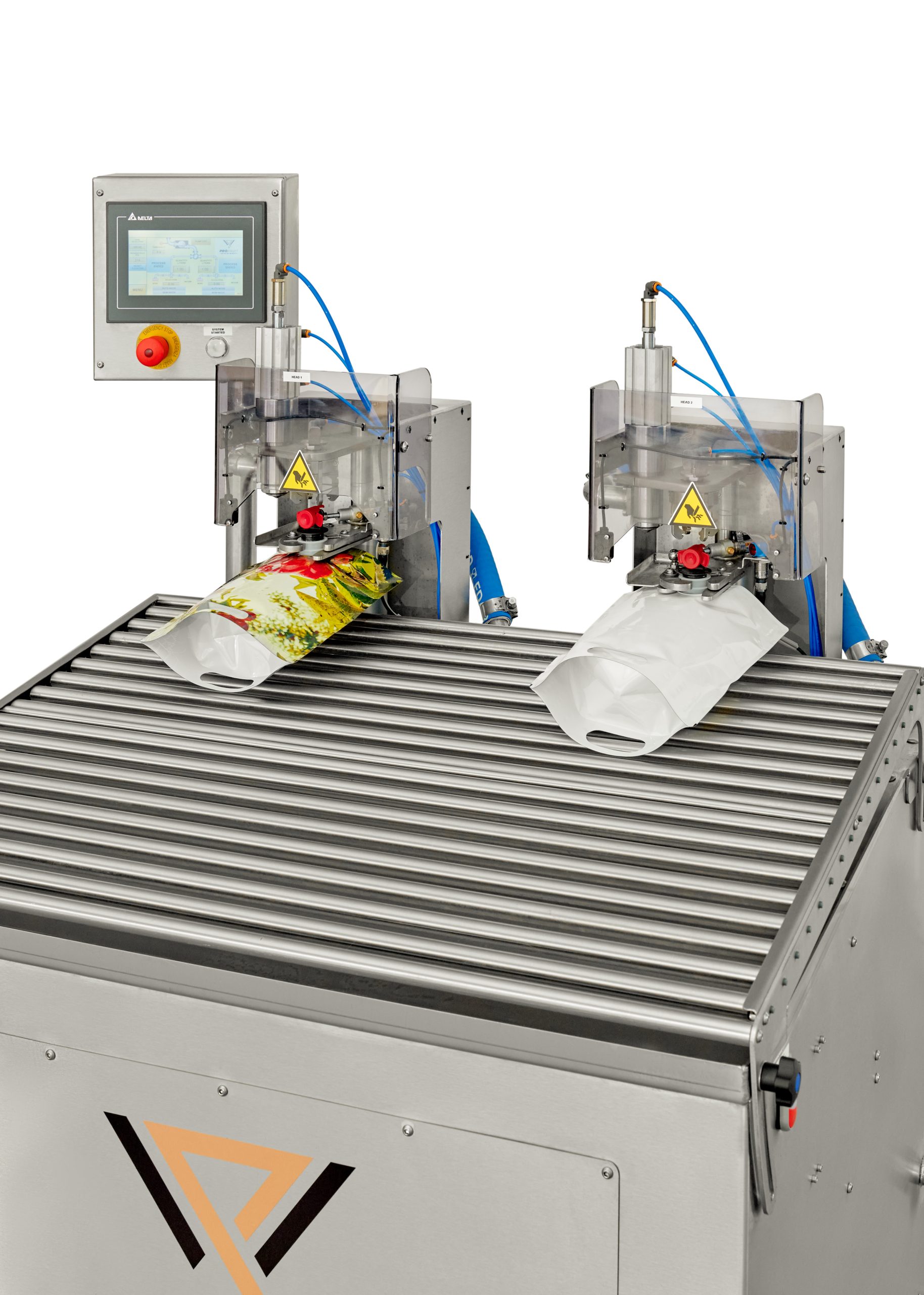 2-head Bag in Box Filler Double flow with 2 juice bags | ProFruit Machinery