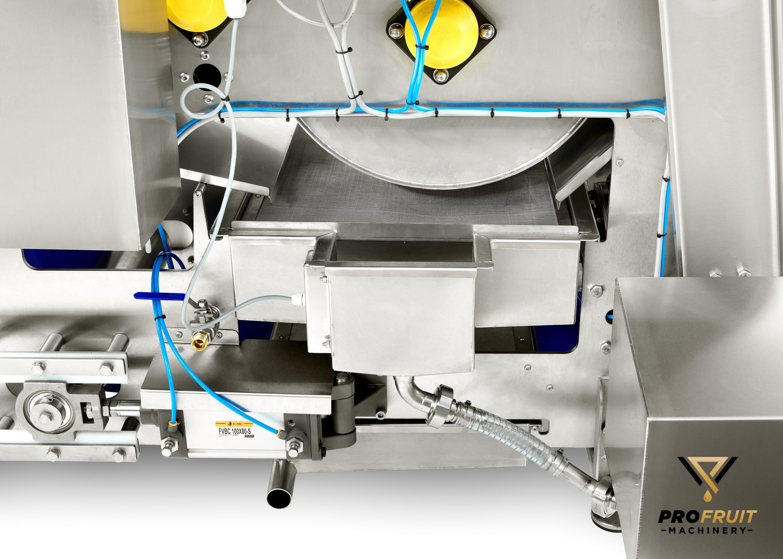 Belt press 400 kg/h with integrated juice collection tank and pump | ProFruit Machinery
