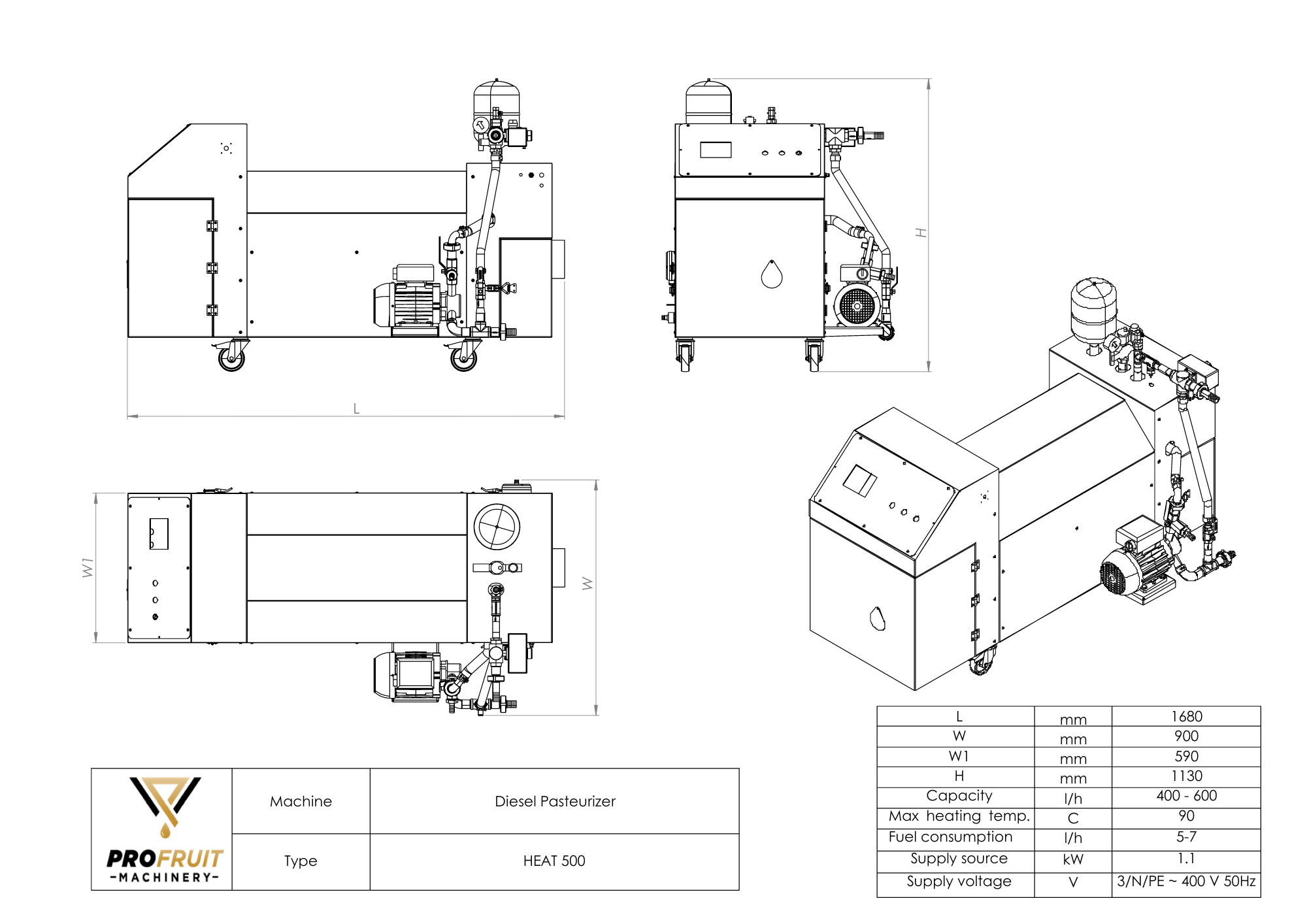 pasteurizer heat 500 | ProFruit Machinery