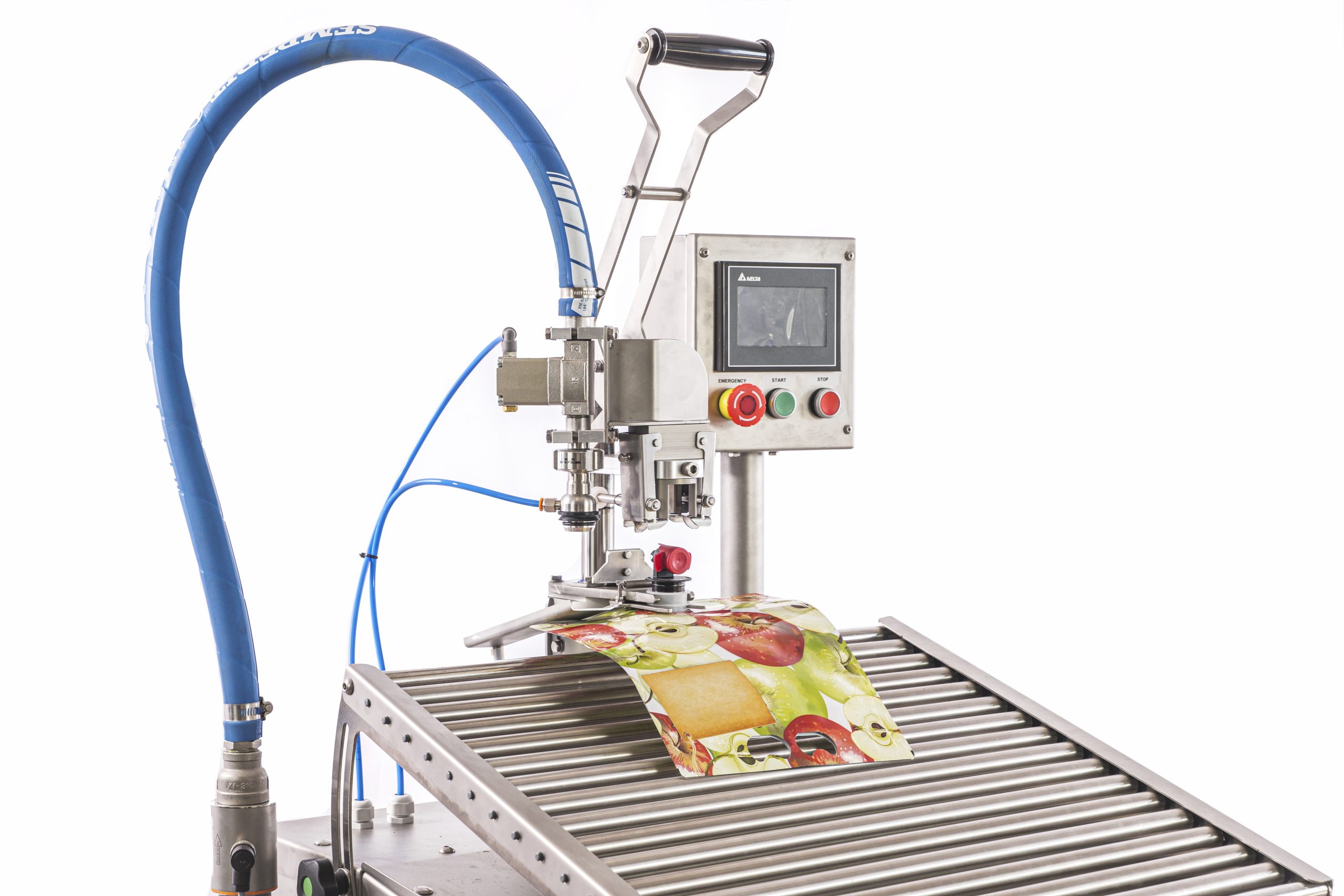 Semi automatic Bag in Box filler for filling liquids into bag in box and pouch packages | ProFruit Machinery