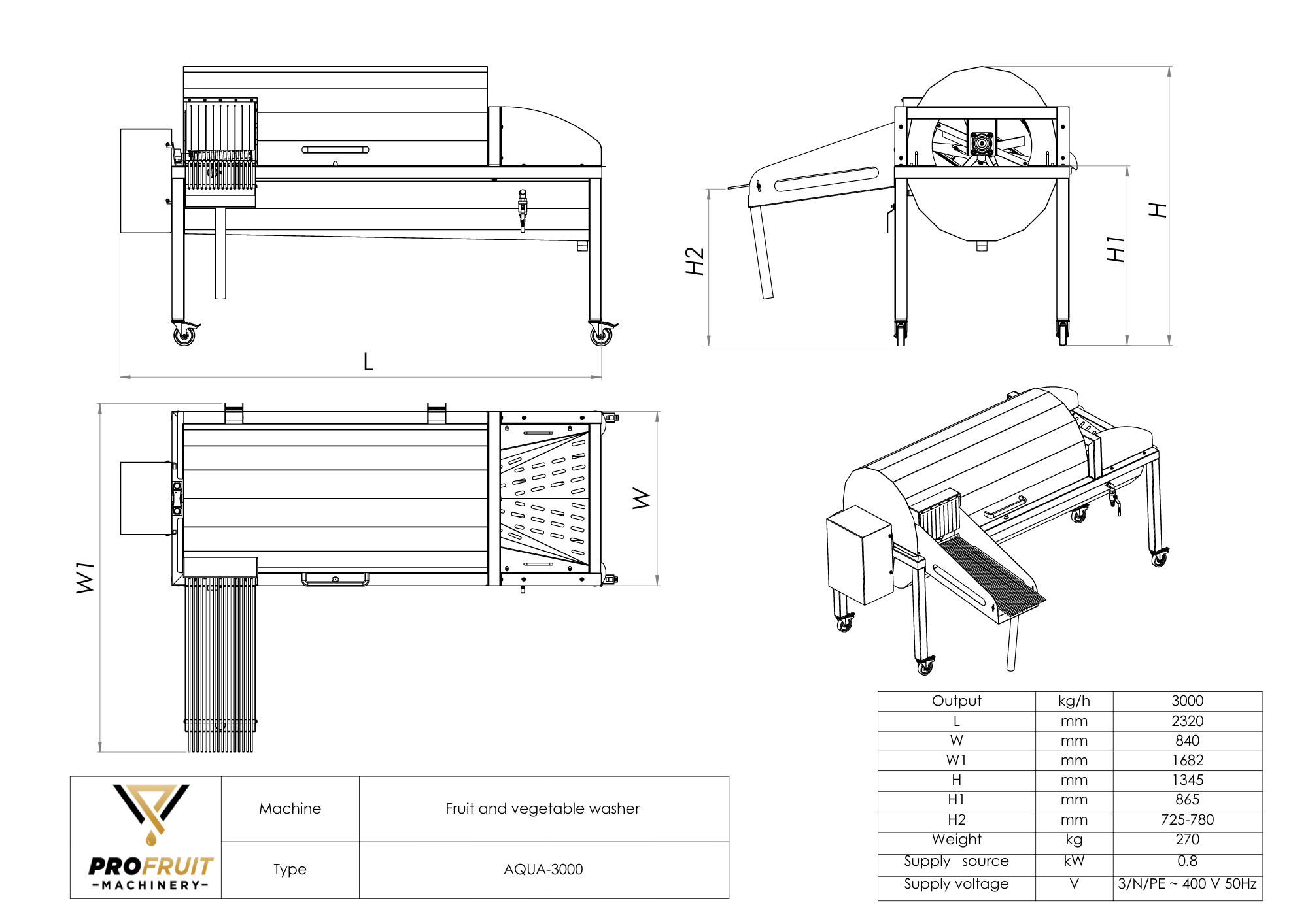 aqua 3000 | ProFruit Machinery