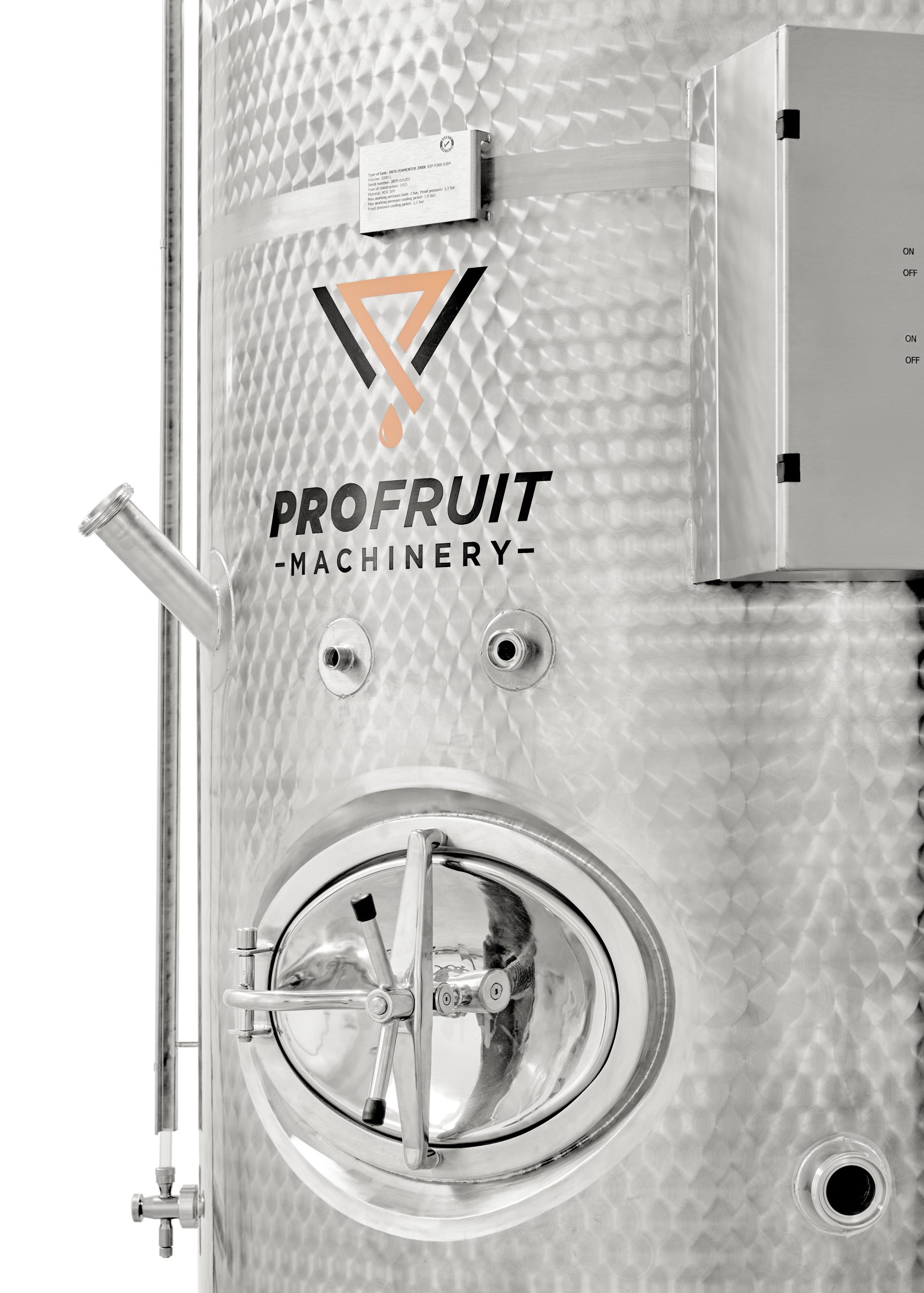 Commercial Closed Stainless Steel Tanks for Fermentation Storage