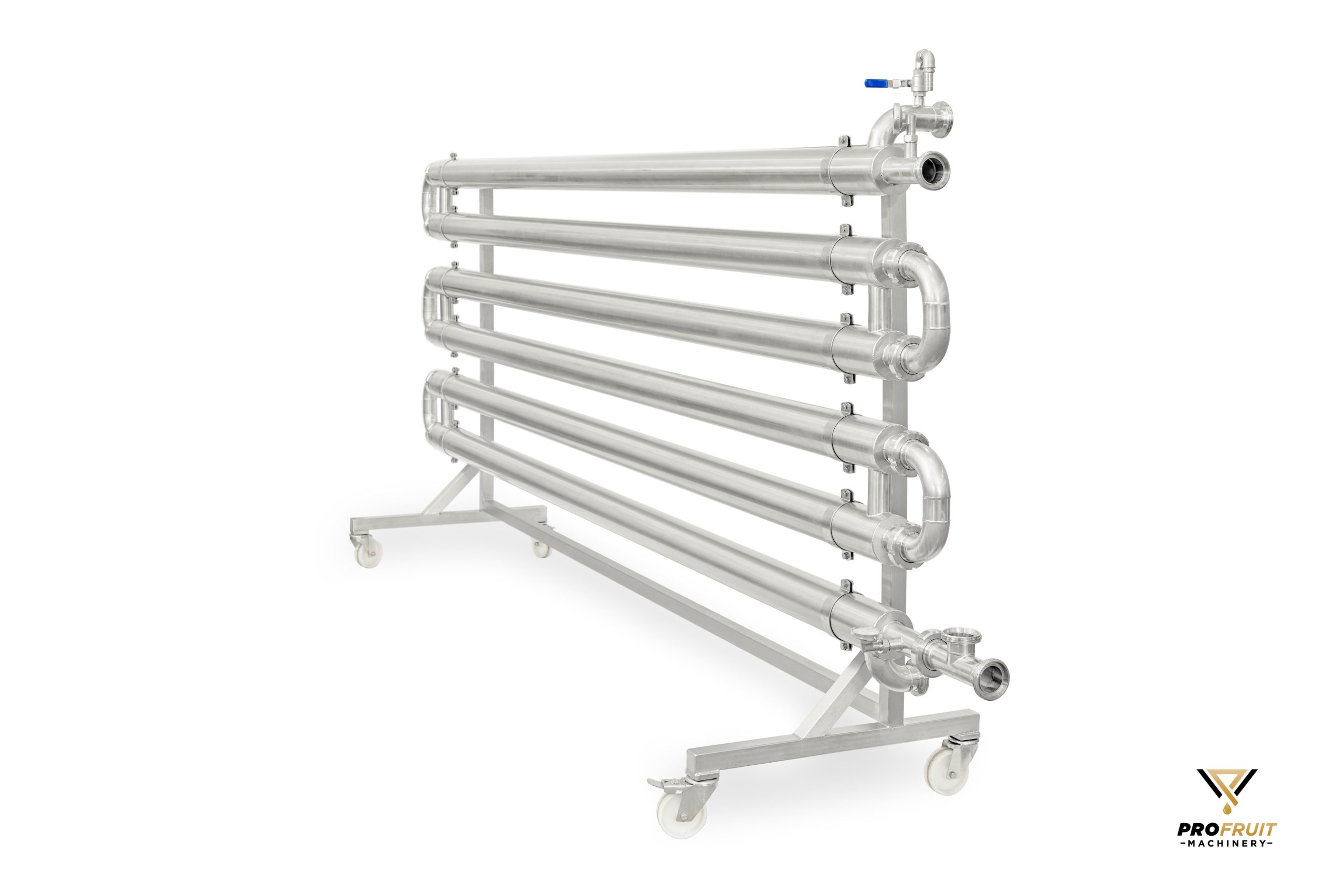 Tube in tube heat exchanger for heatinf whole berries | ProFruit Machinery