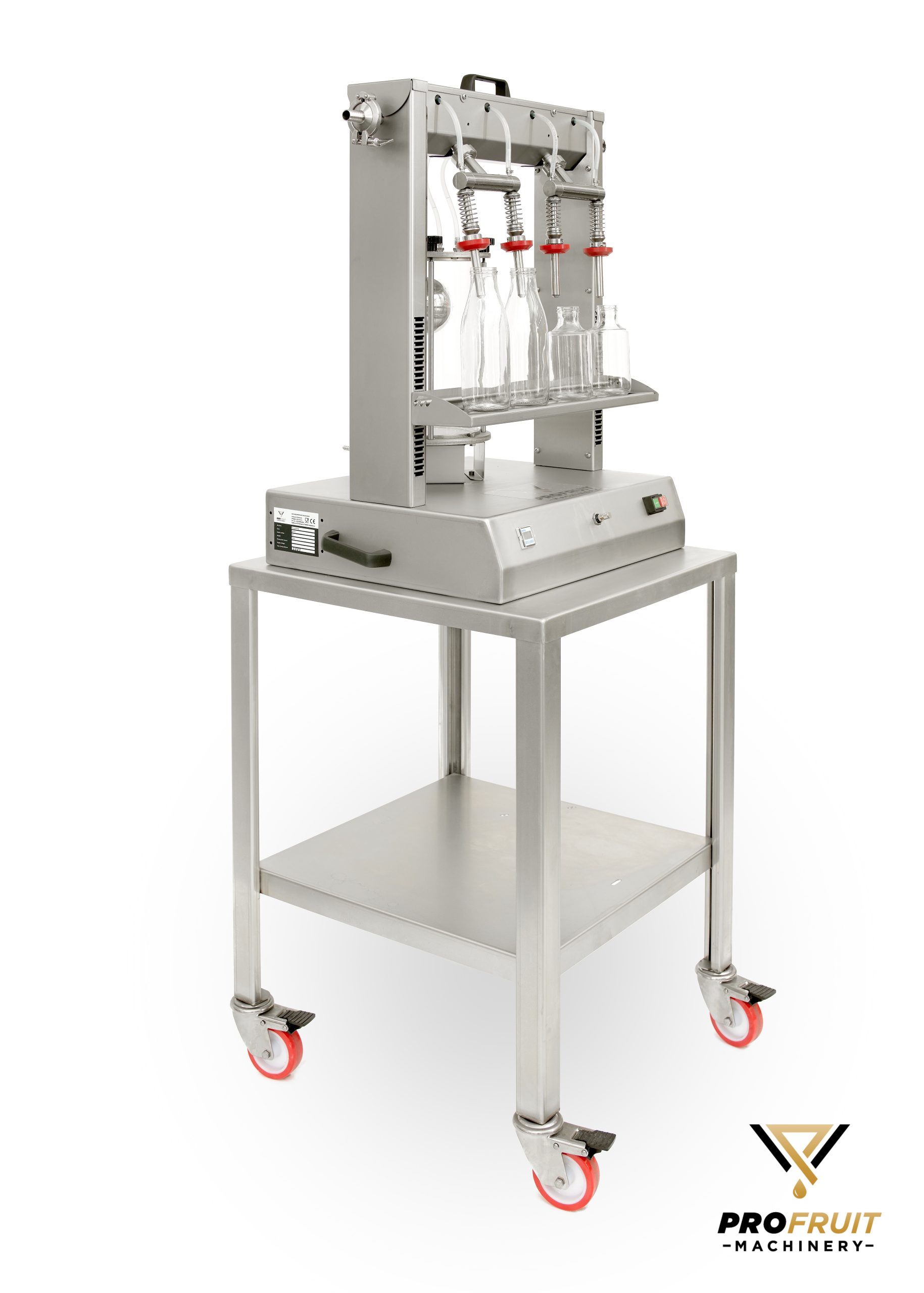 Vacuum bottle filler capacity 400 bottles per hour | ProFruit Machinery