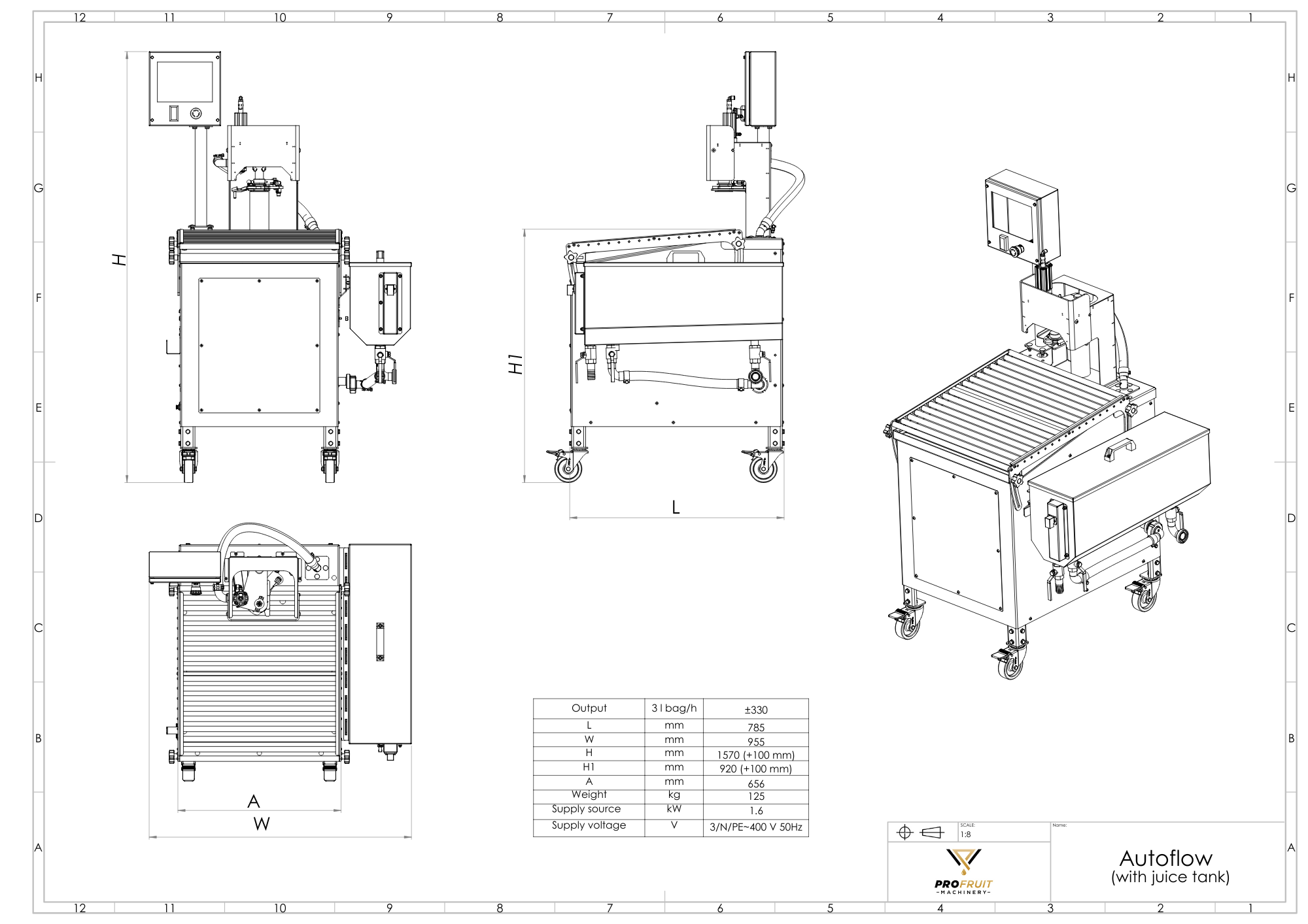 bib filling autoflow | ProFruit Machinery