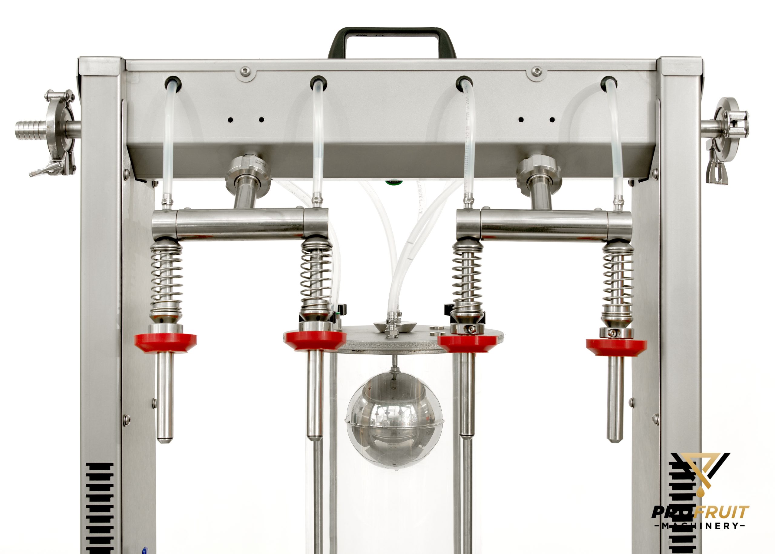Vacuum bottle filler with four filling heads | ProFruit Machinery