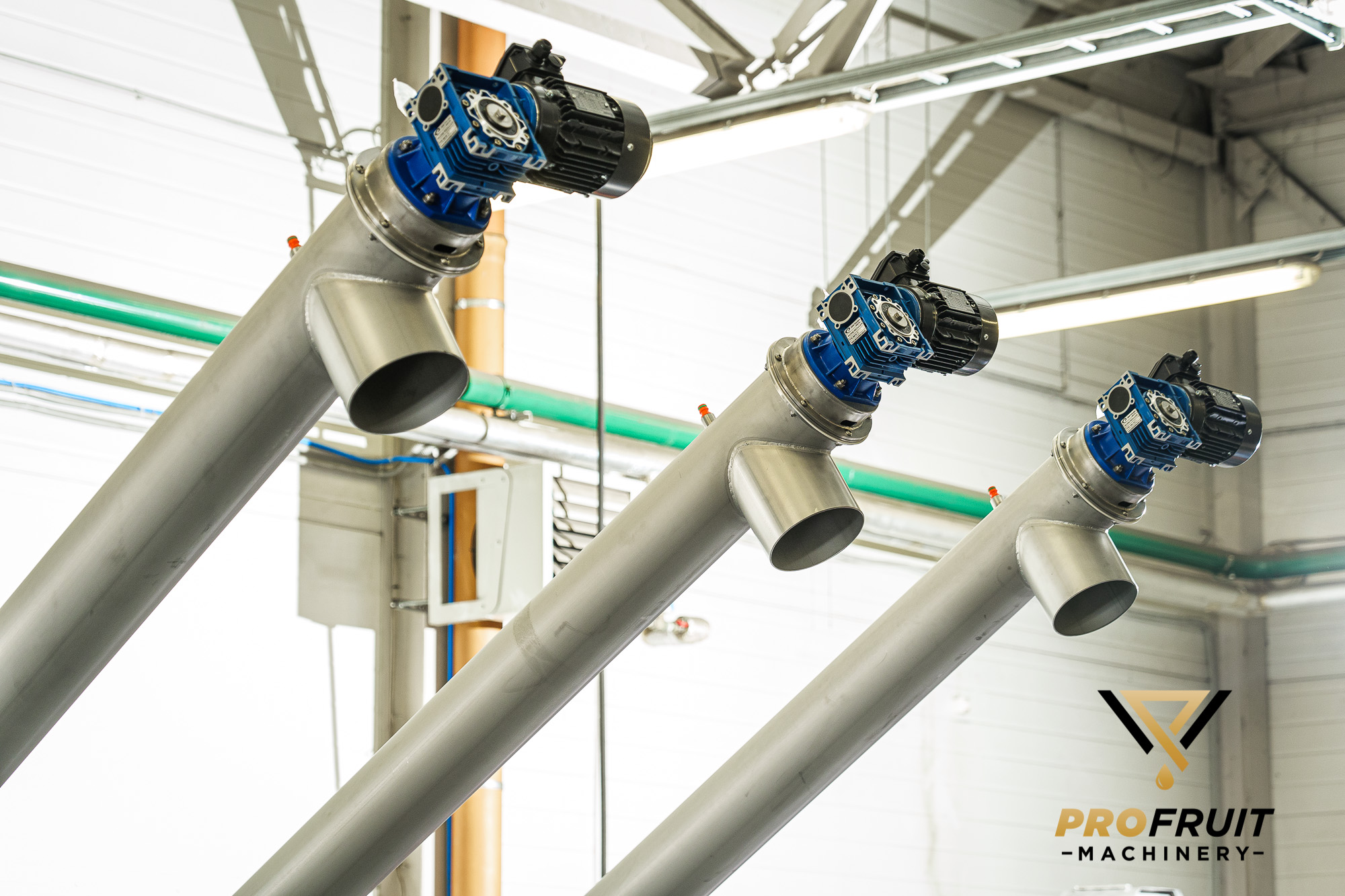 Screw conveyor from close | ProFruit Machinery